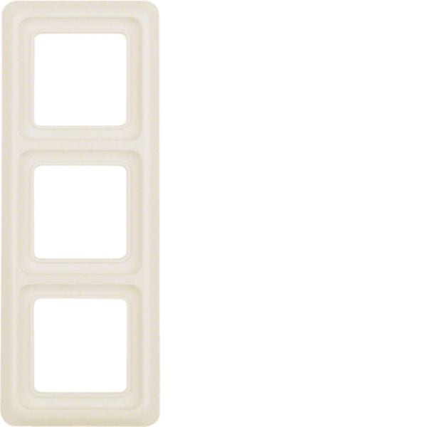 HAGER BOCCHIOTTI - Cornice tripla wg UP IP44 bianco lucido