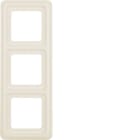 HAGER BOCCHIOTTI - Cornice tripla wg UP IP44 bianco lucido