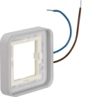 HAGER BOCCHIOTTI - Cornice singola, illuminabile 230 V, per scatola a parete Berker W.1 blu