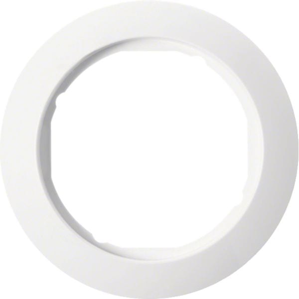 HAGER BOCCHIOTTI - Cornice singola per pezzo centrale Ø 58 mm Serie 1930 bianco polare lucido