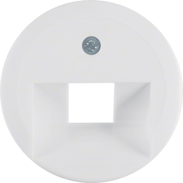 HAGER BOCCHIOTTI - Pezzo centrale per presa RJ universale Serie 1930/Glas bianco polare lucido