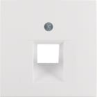HAGER BOCCHIOTTI - Pezzo centrale per presa RJ universale Berker S.1/B.3/B.7 bianco polare opaco