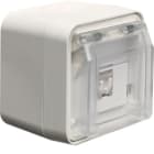 HAGER BOCCHIOTTI - Presa RJ a 8 poli scherm + coperch x parete cat. 6 Serie W.1 bianco pol. opac