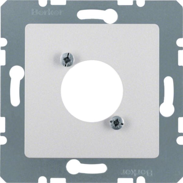 HAGER BOCCHIOTTI - Mascherina centrale per connettore XLR  serie D alu opaco, verniciato