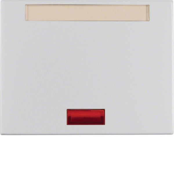 HAGER BOCCHIOTTI - Bilanciere con lente e portaetichetta Berker K.5 alu, alluminio anodizzato