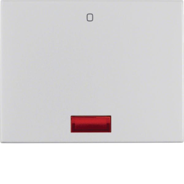 HAGER BOCCHIOTTI - Bilanciere con serigrafia "0" e lente Berker K.5 alu, alluminio anodizzato