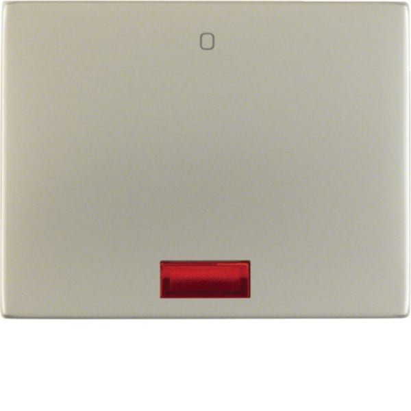 HAGER BOCCHIOTTI - Bilanciere con serigrafia "0" e lente Berker K.5 acciaio inox, metallo opaco