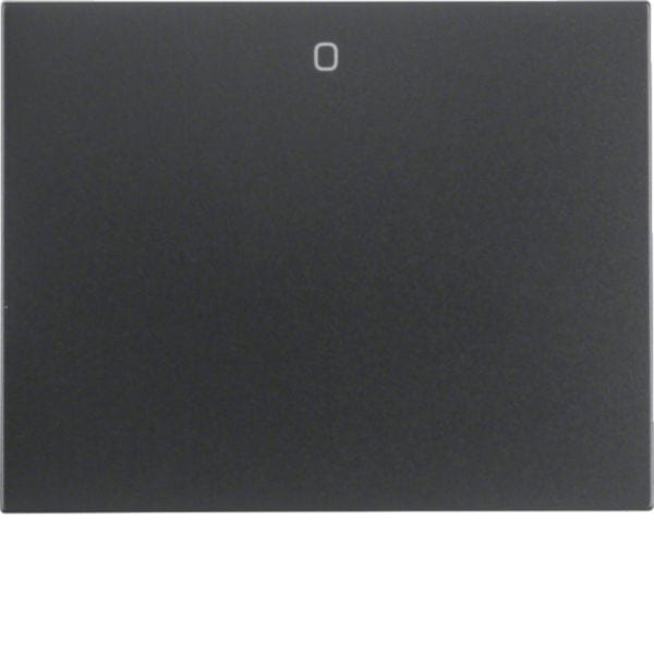 HAGER BOCCHIOTTI - Bilanciere con serigrafia "0" Berker K.1 antracite opaco, verniciato