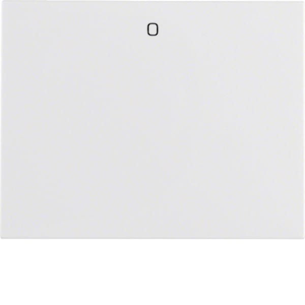 HAGER BOCCHIOTTI - Bilanciere con serigrafia "0" Berker K.1 bianco polare lucido