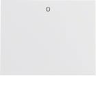 HAGER BOCCHIOTTI - Bilanciere con serigrafia "0" Berker K.1 bianco polare lucido