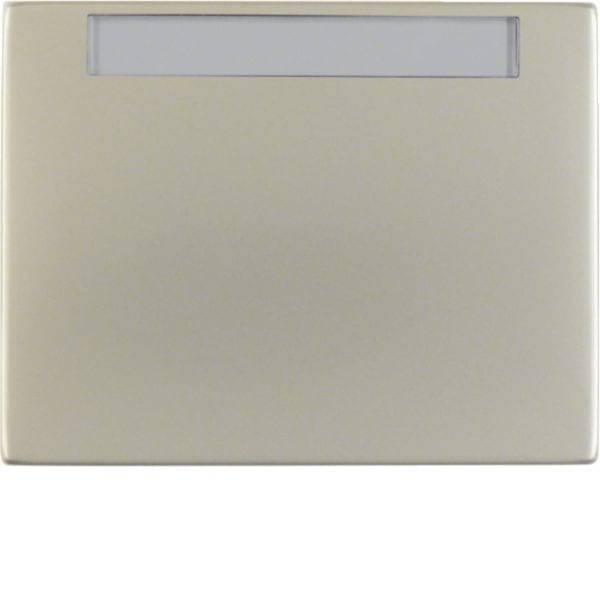 HAGER BOCCHIOTTI - Bilanciere con portaetichetta Berker K.5 acciaio inox, metallo opaco