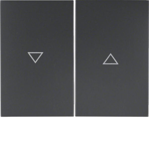 HAGER BOCCHIOTTI - Bilanciere doppio con serigrafia freccia singola K.1 antracite opaco, verniciato