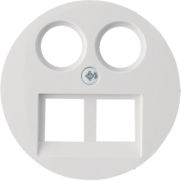 HAGER BOCCHIOTTI - Pezzo centrale per presa RJ/TV universale Berker R.1