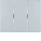 HAGER BOCCHIOTTI - Bilanciere triplo Berker K.5 alu, alluminio anodizzato