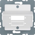 HAGER BOCCHIOTTI - Mascherina c.le x accoppiamenti in fibra ottica Duplex SC bianc pol. opac/vellut