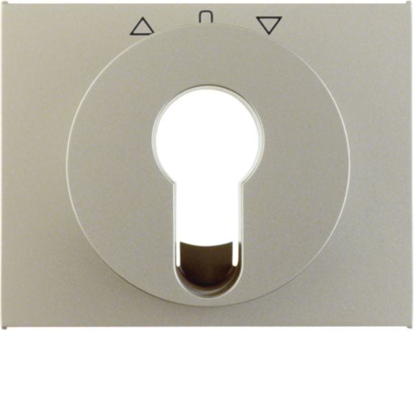 HAGER BOCCHIOTTI - Pezzo c.le x comm./puls. a chiave x venez. Serie K.5 acciaio inox opac, vern.