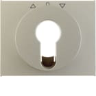 HAGER BOCCHIOTTI - Pezzo c.le x comm./puls. a chiave x venez. Serie K.5 acciaio inox opac, vern.
