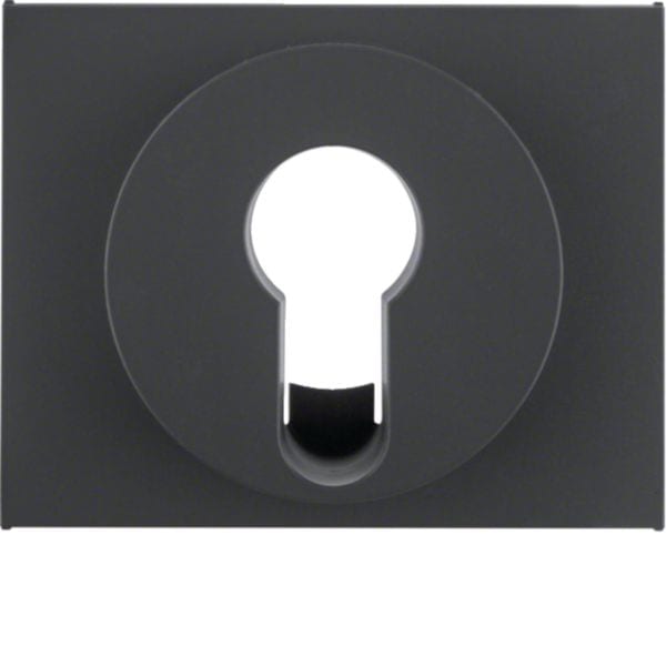 HAGER BOCCHIOTTI - Pezzo centrale x int./pulsante a chiave Serie K.1 antracite opaco, verniciato
