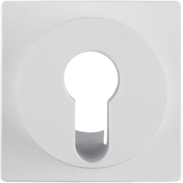 HAGER BOCCHIOTTI - Pezzo centrale x int./pulsante a chiave Serie S.1/B.3/B.7 bianco polare opaco