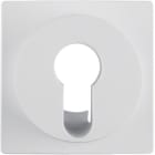 HAGER BOCCHIOTTI - Pezzo centrale x int./pulsante a chiave Serie S.1/B.3/B.7 bianco polare opaco