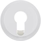 HAGER BOCCHIOTTI - Pezzo centrale per interruttore/pulsante a chiave R.1/R.3 bianco polare lucido