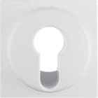 HAGER BOCCHIOTTI - Pezzo centrale per interruttore/pulsante a chiave Q.1/Q.3 bianco polare velluto