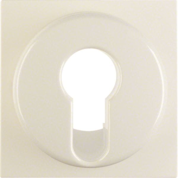 HAGER BOCCHIOTTI - Pezzo centrale per interruttore/pulsante a chiave Berker S.1 bianco lucido
