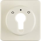 HAGER BOCCHIOTTI - Pezzo c.le x commutatori/pulsanti a chiave x veneziane wg UP IP44 bianco lucido