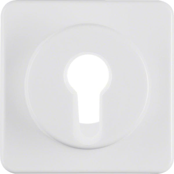 HAGER BOCCHIOTTI - Pezzo centrale x interruttore/pulsante a chiave wg UP IP44 bianco polare lucido