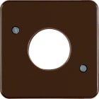 HAGER BOCCHIOTTI - Pezzo centrale per pulsante/spia luminosa E10 wg UP IP44 marrone lucido