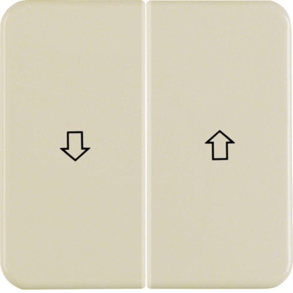 HAGER BOCCHIOTTI - Bilanciere doppio con serigrafia freccia wg UP IP44 bianco lucido