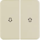 HAGER BOCCHIOTTI - Bilanciere doppio con serigrafia freccia wg UP IP44 bianco lucido