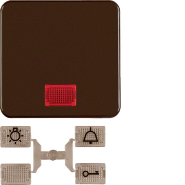 HAGER BOCCHIOTTI - Bilanciere wg UP IP44 marrone lucido