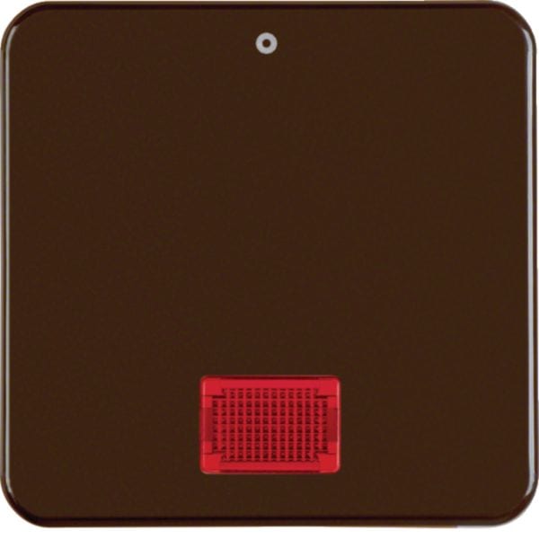 HAGER BOCCHIOTTI - Bilanciere con serigrafia "0" wg UP IP44 marrone lucido