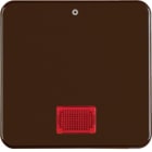 HAGER BOCCHIOTTI - Bilanciere con serigrafia "0" wg UP IP44 marrone lucido
