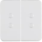 HAGER BOCCHIOTTI - Bilanciere doppio avvitabile wg UP IP44 bianco polare lucido