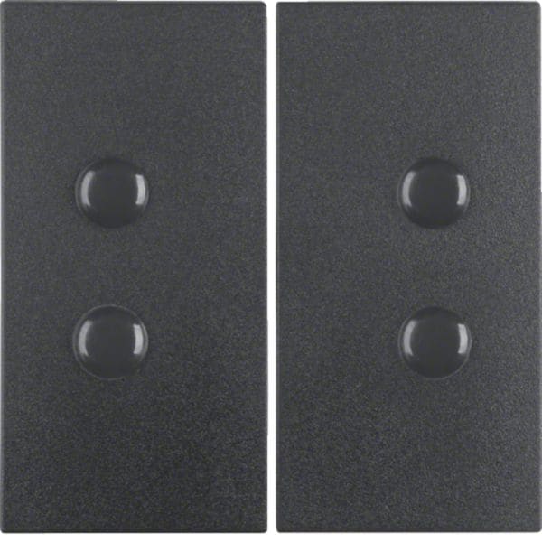 HAGER BOCCHIOTTI - Bilanciere doppio avvitabile Berker B.3/B.7 antracite opaco