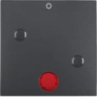 HAGER BOCCHIOTTI - Bilanciere avvitabile con lente e serigrafia "0” Berker B.3/B.7 antracite opaco