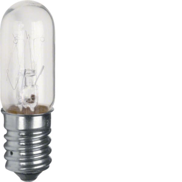 HAGER BOCCHIOTTI - Lampada a incandescenza E14 x spia lum. con calotta alta chiaro, trasparente