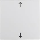 HAGER BOCCHIOTTI - Bilanciere con serigrafia frecce Berker S.1/B.3/B.7 bianco polare opaco