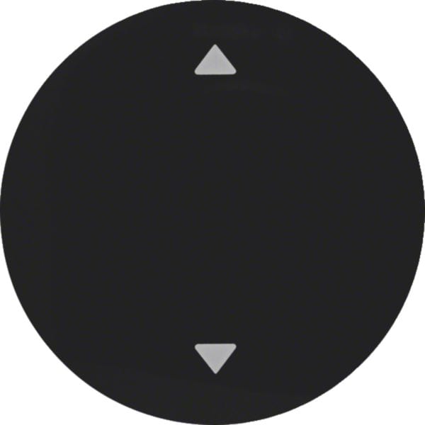 HAGER BOCCHIOTTI - Bilanciere con serigrafia frecce Berker R.1/R.3 nero lucido