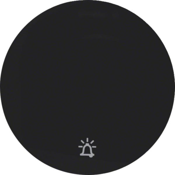 HAGER BOCCHIOTTI - Bilanciere con serigrafia per suoneria Berker R.1/R.3 nero lucido