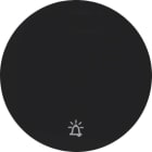 HAGER BOCCHIOTTI - Bilanciere con serigrafia per suoneria Berker R.1/R.3 nero lucido