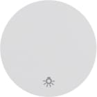 HAGER BOCCHIOTTI - Bilanciere con serigrafia per luce Berker R.1/R.3 bianco polare lucido