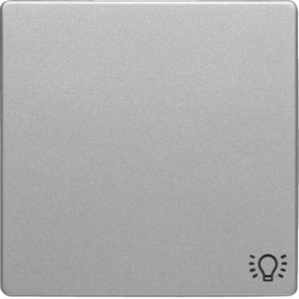 HAGER BOCCHIOTTI - Bilanciere con serigrafia per luce Berker Q.1/Q.3 alu velluto, verniciato