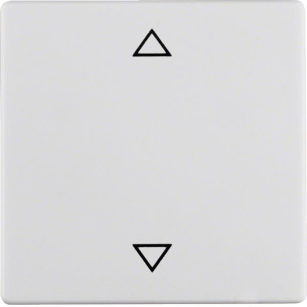 HAGER BOCCHIOTTI - Bilanciere singolo con serigrafia frecce Berker Q.1/Q.3 bianco polare velluto