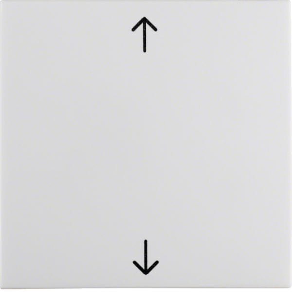 HAGER BOCCHIOTTI - Bilanciere con serigrafia frecce Berker S.1/B.3/B.7 bianco polare lucido