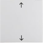 HAGER BOCCHIOTTI - Bilanciere con serigrafia frecce Berker S.1/B.3/B.7 bianco polare lucido