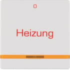 HAGER BOCCHIOTTI - Bilanciere con lente e serigrafia "Heizung" e "0" Q.1/Q.3 bianco polare velluto