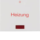 HAGER BOCCHIOTTI - Bilanciere con lente e serigrafia "Heizung" e "0" K.1/K.5 bianco polare lucido